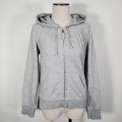 UNIQLO ユニクロ レディース パーカー 長袖 グレー 無地 普段使い L