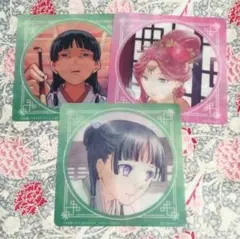 猫猫玉葉妃クリアコースター３枚☆薬屋のひとりごと原作展コラボカフェ