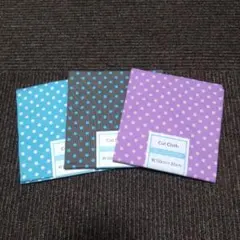 水玉模様カットクロス 3色セット 約50cm×35cm