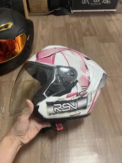 かわいい～女性に大人気 フルフェイスヘルメット バイクヘルメット　桜ピンク　L かわいい～女性に大人気 フルフェイスヘルメット バイクヘルメット 桜