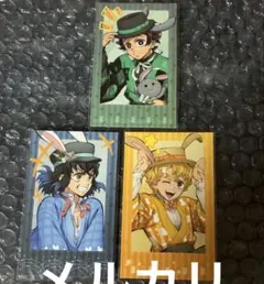 鬼滅の刃　卯年　竈門炭治郎　我妻善逸　伊之助　善逸ランダムチェキ風カード　3枚