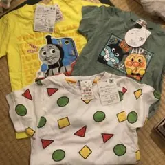 トーマス、アンパンマン、クレヨンしんちゃん Tシャツ 3枚セット 110cm