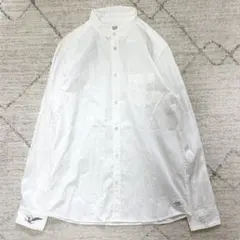 極美品/イーグルプリント/サイズL THE CRIMIE 長袖シャツ ホワイトのサムネイル