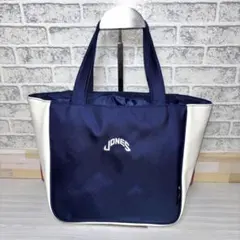 JONES ジョーンズ カートバッグ ラウンドバッグ トートバッグ ネイビー　白