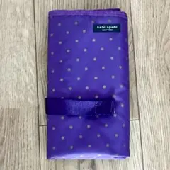 케이트 스페이드 퍼플 폴카 도트 기저귀 교환 매트