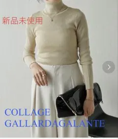 COLLAGE GALLARDAGALANTE タートルネックラメニットのサムネイル