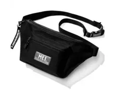 【美品】MEI　黒　ボディーバッグ　ウエストバッグ