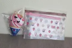 31アイスクリーム　チャームとミニスライダーケース　セット－A