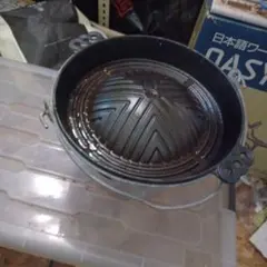 ジンギスカン鉄鍋　アルミバケツ セット 帯広名物　中古のサムネイル