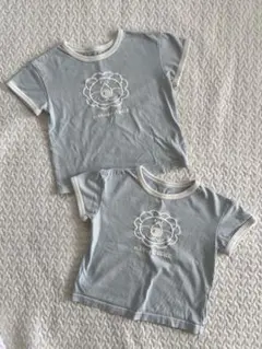 GU ジーユー　たべっこどうぶつ　半袖Tシャツ 100サイズ　双子