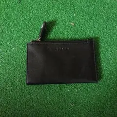 COACH ブラックレザー コインケース