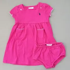 ラルフローレン ピンク ワンピース 24M／80センチ
