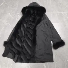 3way【ボディドレッシング】ダウンコート 38(M) ブルーフォックス毛皮 黒 楽天市場】ブルーフォックス 毛皮コートの通販