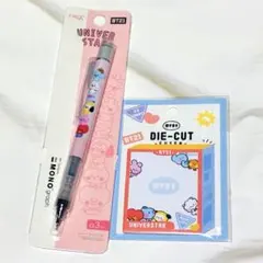 BT21 シャープペンシル 0.3mm 付箋セット