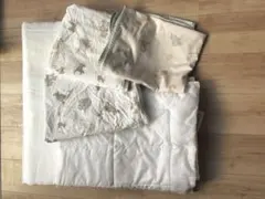 子ども用　布団セット 動物・恐竜柄　5点セット　防水カバー　バースデイ