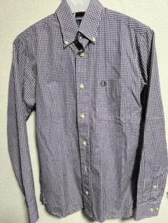 FRED PERRY チェック柄 長袖シャツ XS
