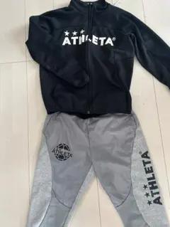 ATHLETA ジャージセット ブラック/グレー