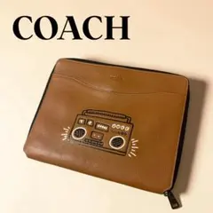 【希少】COACH キースへリングコラボ　クラッチバッグ　タブレットケース