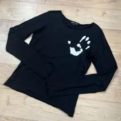 アニエスベー ハンドプリント ロンt