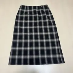 FOREVER21 膝丈ブラウンチェックスカート