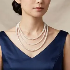 パール風ネックレス 3連 フォーマル 結婚式 アクセサリー パーティー 真珠風