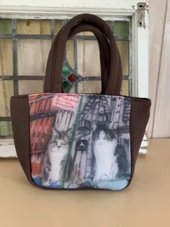 マンハッタナーズ ミニトートバッグ 「ソーホーの歴史と猫証人」