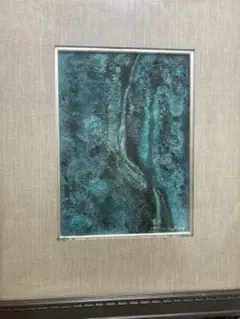 ブルーモルフォ蝶 飾り額 バタフライアート 蝶画 蝶額 標本？羽根細工