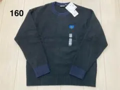 KAWS × UNIQLO スフレヤーンクルーネックセーター160 ブラック