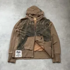 【y2k 00s】Archive パーカー ダブルジップ ギミック バイカー