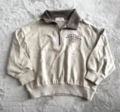 littleweekend ハーフジップトレーナー　裏毛90サイズ　美品