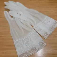 ウェディンググローブ ショート丈 レース刺繍