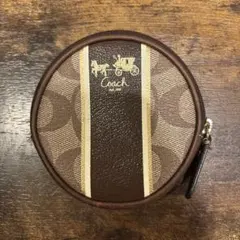 Coach コインケース ラウンド型 ブラウン