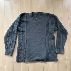 undercover 初期 クロスニット 90年代 当時物 黒タグ カーキ - メルカリ
