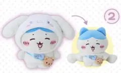 ちいかわ×サンリオキャラクターズ ハチワレ×シナモロール ぬいぐるみ