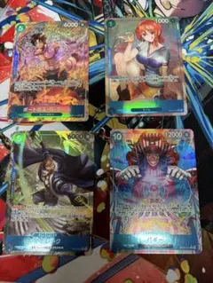 ワンピース カード 青 パラレル まとめ売り4枚セット