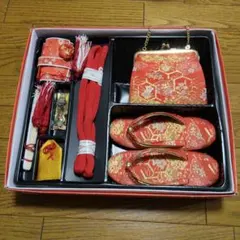 7-067 (未使用品) 七五三 7歳 正絹 はこせこセット - メルカリ