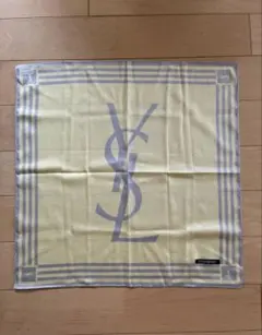 YVES SAINT LAURENT YSL 幾何学模様 スカーフ - メルカリ