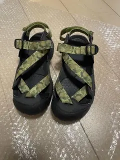 KEEN アウトドアサンダル グリーン/ブラック 24cm