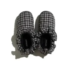COYSEIO SHIRRING FLAT SHOES NAVY 韓国ブランド - メルカリ