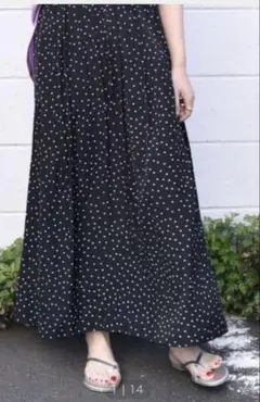 SHIPS any ドット　ロングスカート　新品のサムネイル