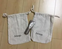 ✨新品未使用✨2袋イソップ巾着✨✨包み紙✨