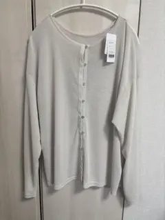 BONJOUR SAGAN前後2WAYシアーロンTee / シアーカーディガン