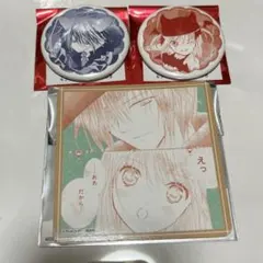 しゅごキャラ！ プリンセスカフェ　缶バッジ 月詠イクト　あむ　コースター