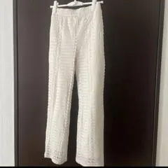 レースパンツ ホワイト Lサイズ　レディース　しまむら　シェル　貝