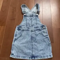 GU デニムジャンバースカート 120