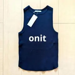 【新品タグ付き】♡onit オニット♡ネイビーノースリーブカットソー♡のサムネイル