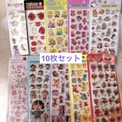 在庫処分！硬い キャラクター シール 10枚セット♡