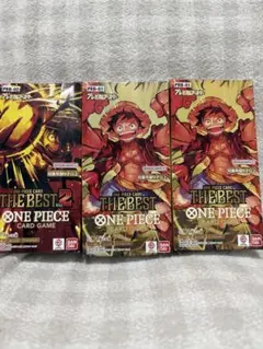 ワンピースカード　THE BEST　3BOX ワンピースカード THE BEST vol2 3BOXセット テープ付き 未開封 - メルカリ