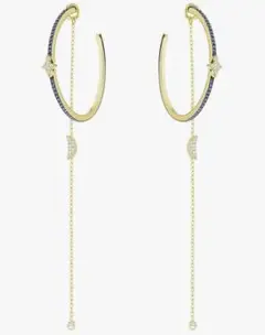 スワロフスキーDUO MOON ピアス 5425940