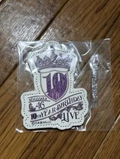 新品 乃木坂46 ロゴキーホルダー 10th バスラ